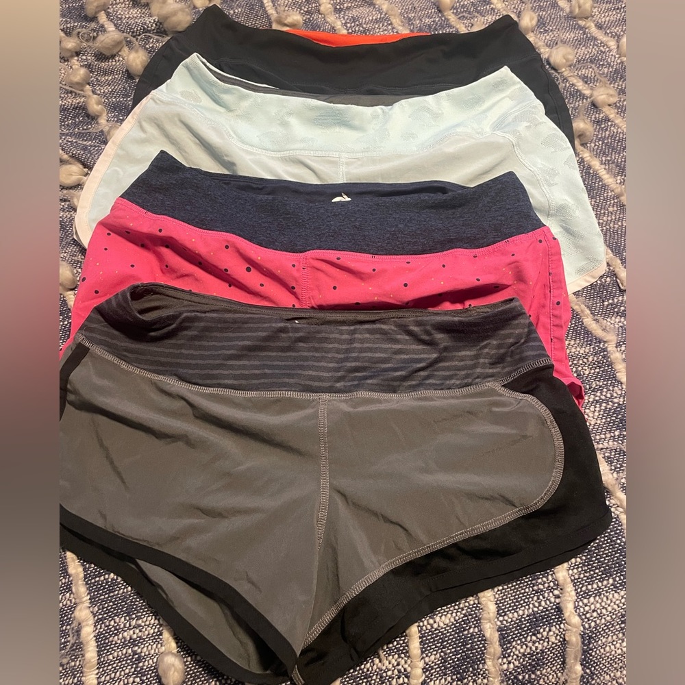Set of 4 Rabbit running shorts. Women’s size medium. Catch Me If You Can style.